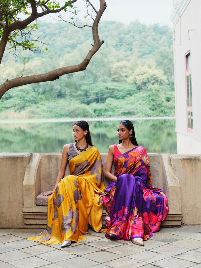 "AMRITA" satin silk saree