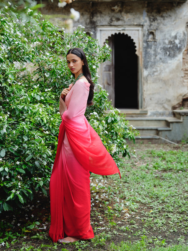 "TAARA" mukaish saree