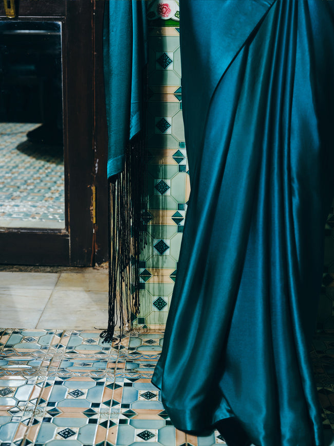 "SIENNA" satin saree