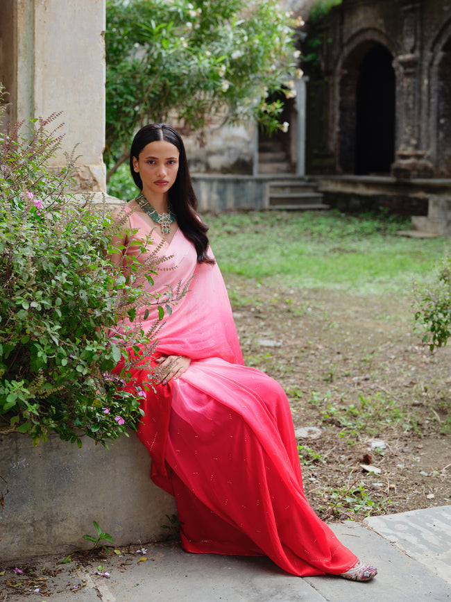 "TAARA" mukaish saree