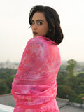 Pink allover abstract floral