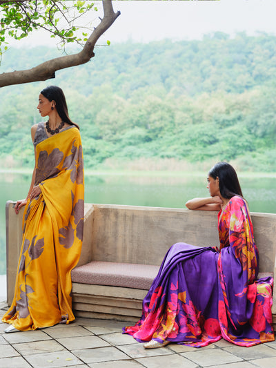 "AMRITA" satin silk saree