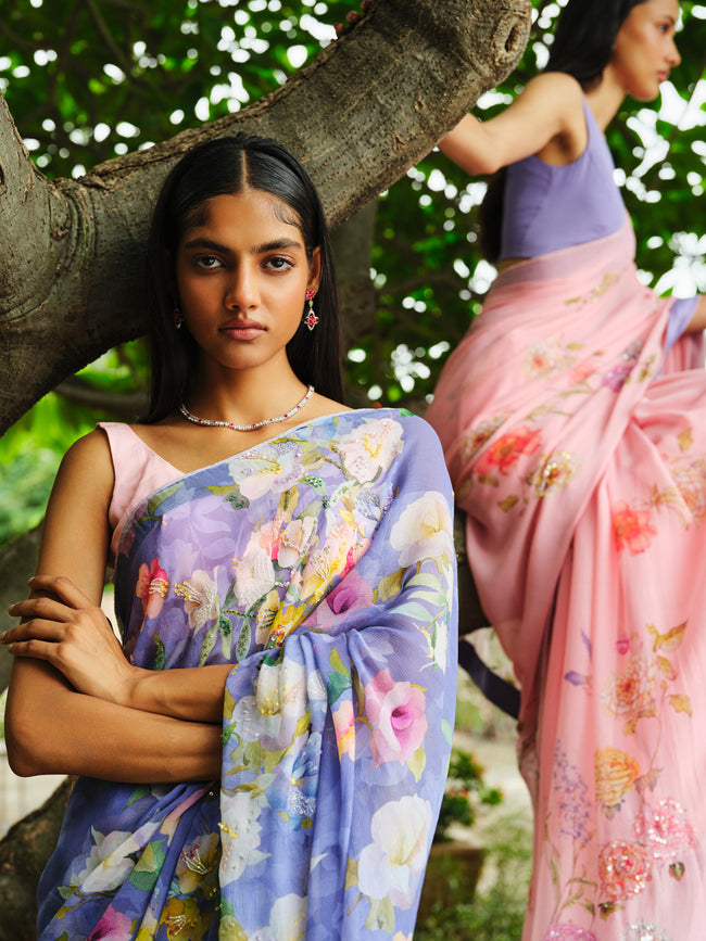 "DHARU" printed saree