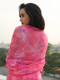 Pink allover abstract floral